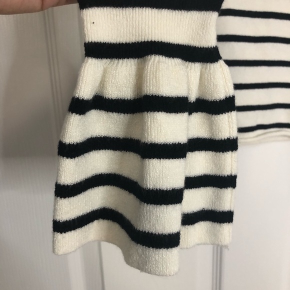 Zara Knit Loose Stripe Slouchy Shoulder Medium - Picture 10 of 10